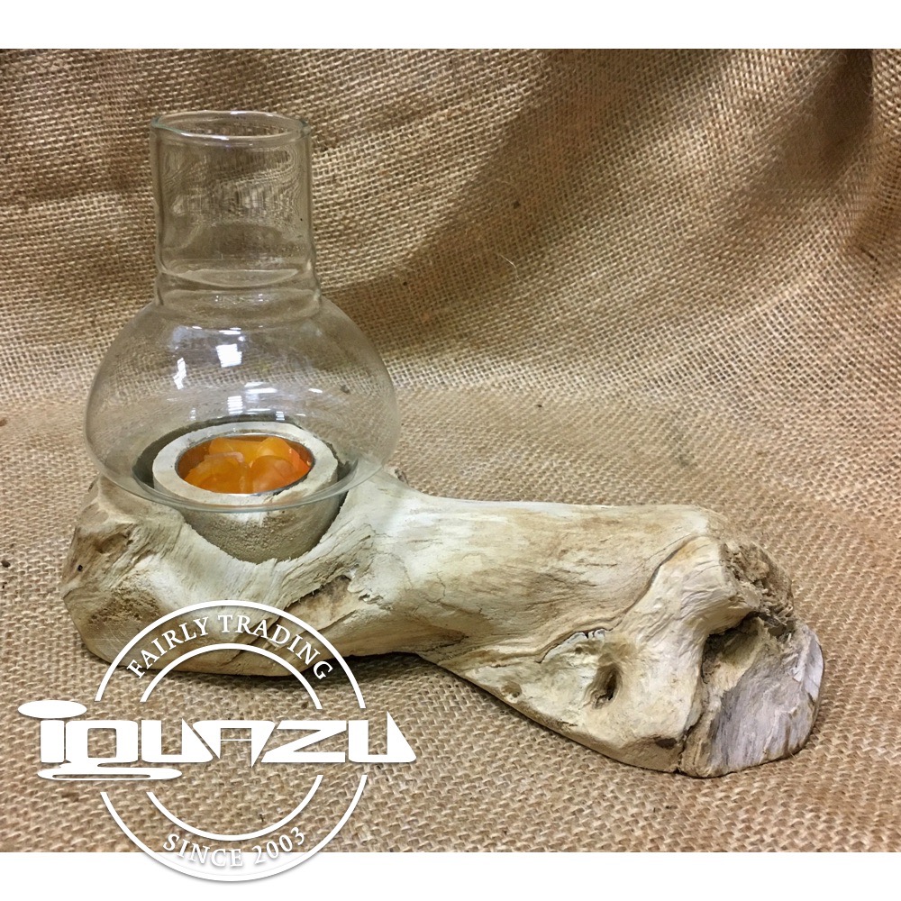 wood tea light holder