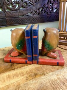 Owl bookends - back
