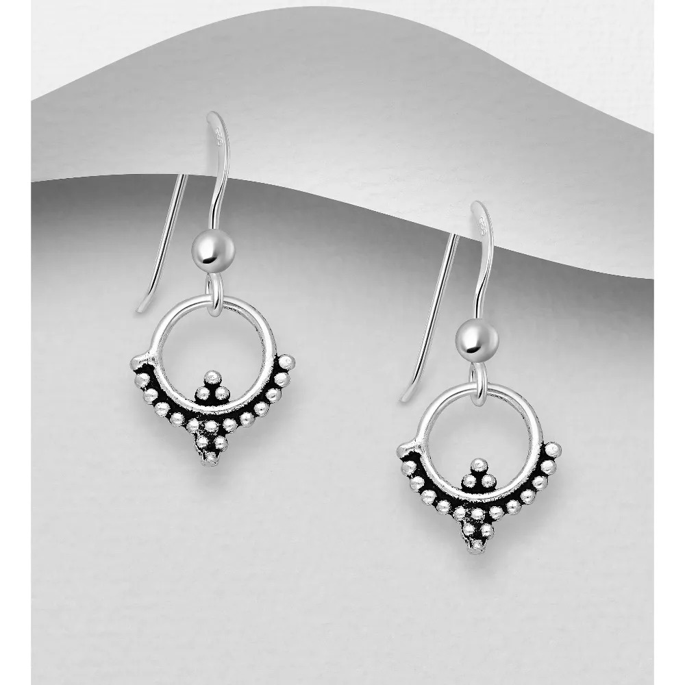 Silver Drops - Flat Beads