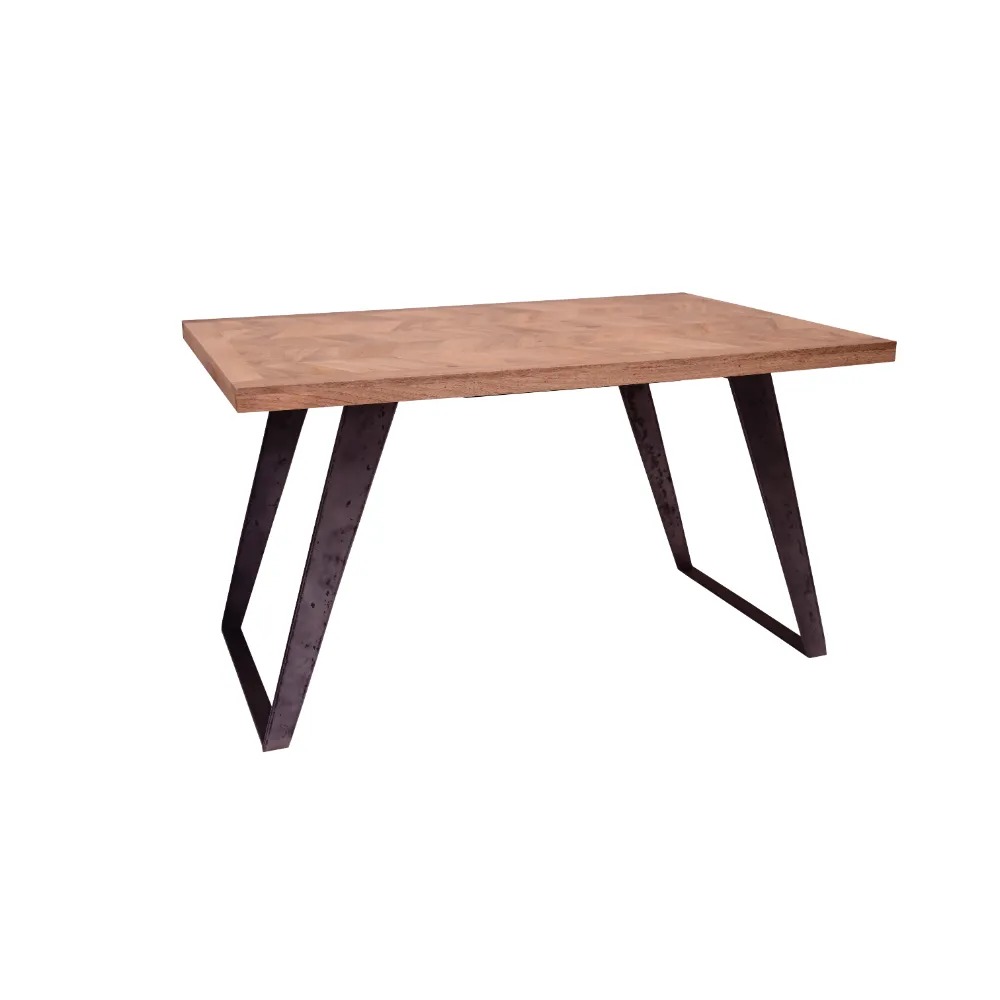 Herringbone Mango Dining Table - 1.35m