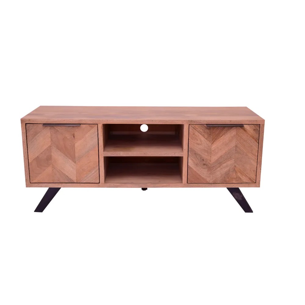 Herringbone Mango TV Unit - Large