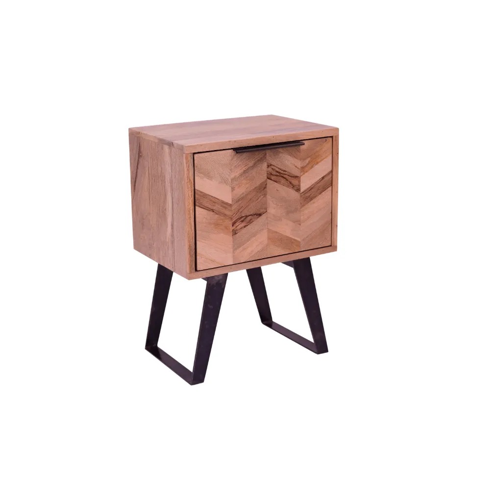 Herringbone Mango Side Table - Image 4