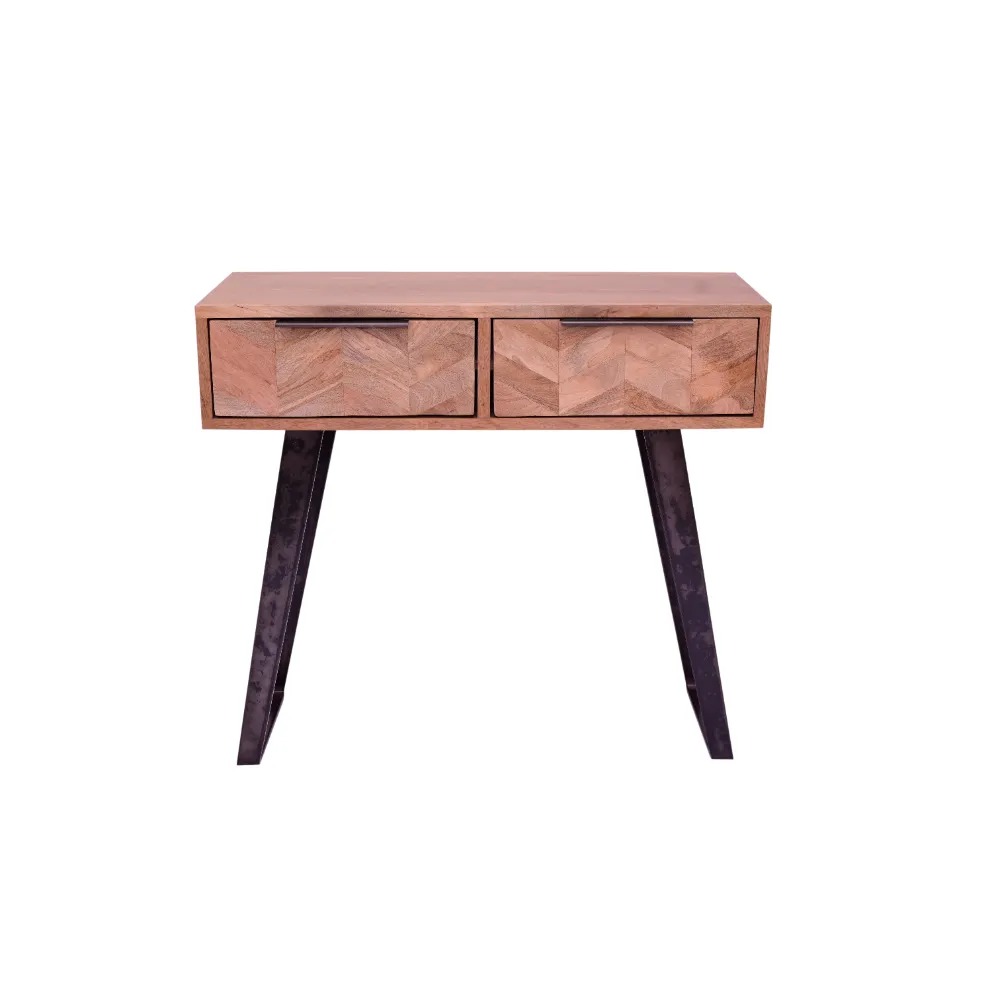 Herringbone Mango Console Table - Image 5
