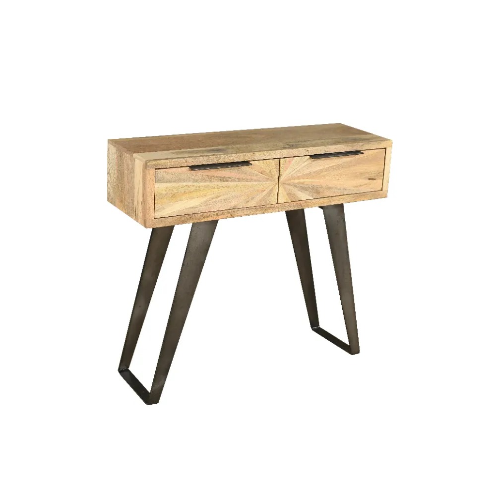 Sunburst Mango 2 Drawer Console