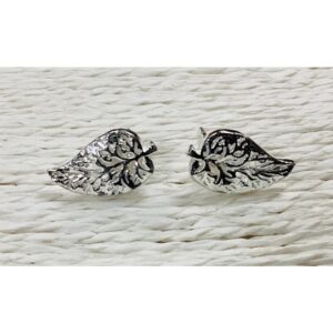 Silver Studs - Leaf