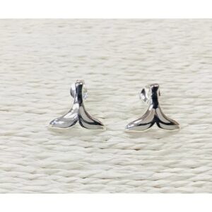 Mother of Pearl Studs - Whale Tail