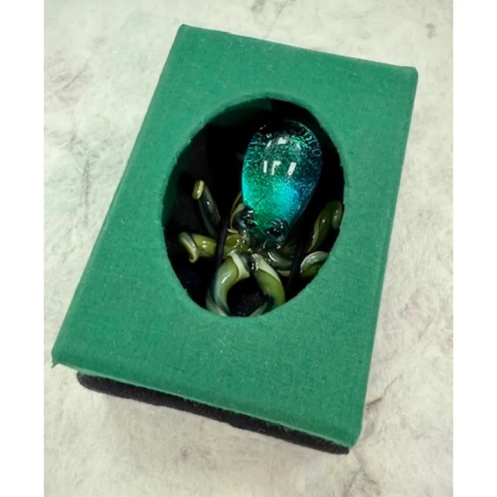 Hand Blown Glass Sculpture - Small - Octopus - Image 5