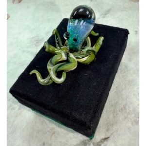 Hand Blown Glass Sculpture - Small - Octopus