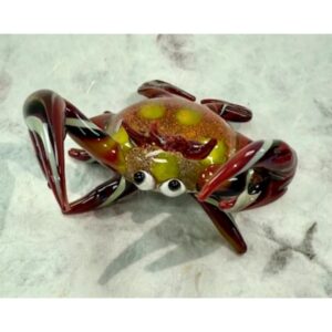 Hand Blown Glass Sculpture - Large - Crab