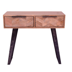 Herringbone Mango Console Table