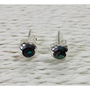 Paua Shell Studs - Round