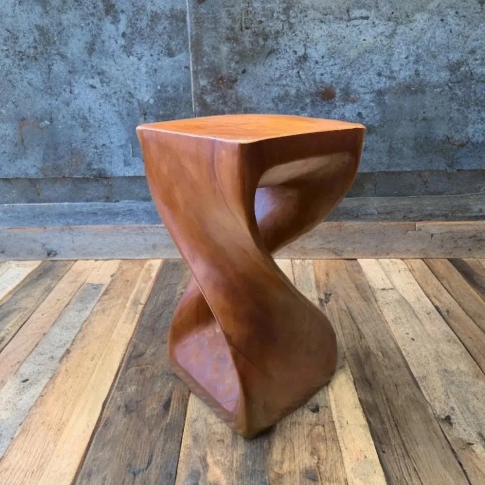 Twist Stool - Simple Design - Medium Finish