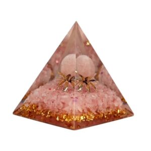 Orgone Pyramid Rose Quartz 9x7cm