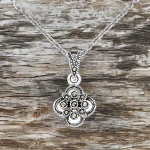 Marcasite Pendant- Flower