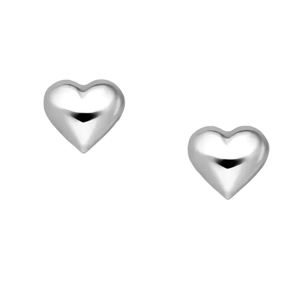 Silver Studs - Hearts - Image 5