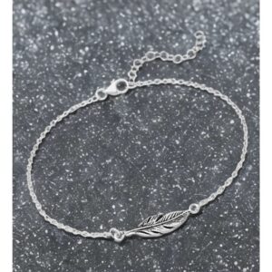 Silver Leaf Bracelet