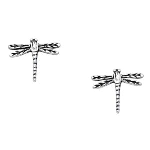 Silver Studs - Dragonfly