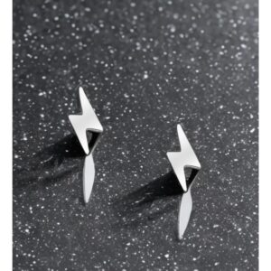 Silver Studs - Lightning