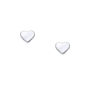 Silver Studs - Hearts