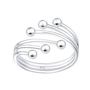 Silver Ring - Mini Balls