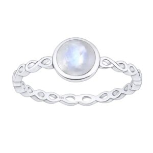 Rainbow Moonstone RIng - Infinity