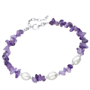 Rainbow Moonstone & Pearl Bracelet