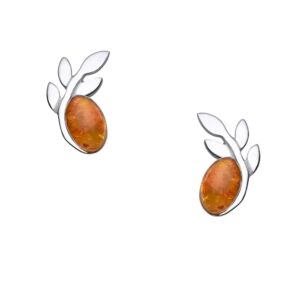 Amber Studs