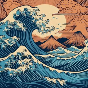 Greetings Card - The Great Wave