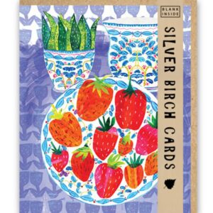 Greetings Card - Strawberry Still Life