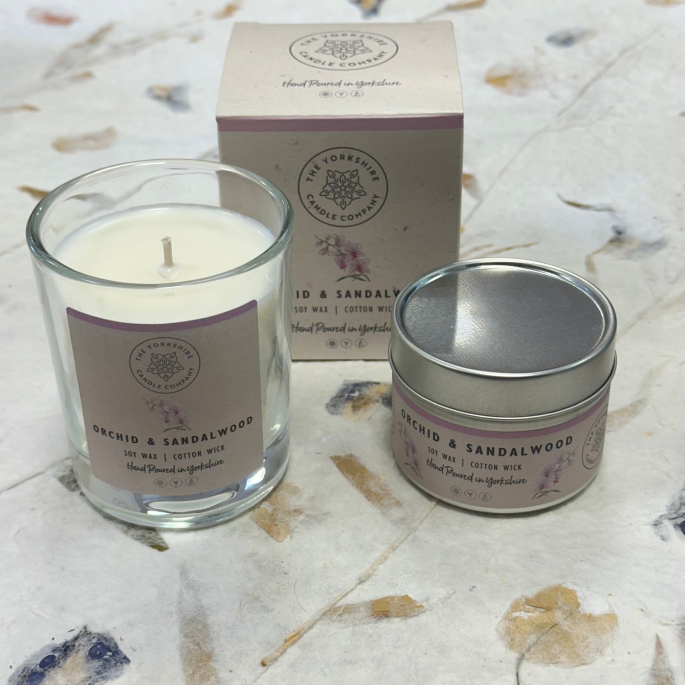 Glass Tumbler Candles - Orchid and Sandalwood - Image 6