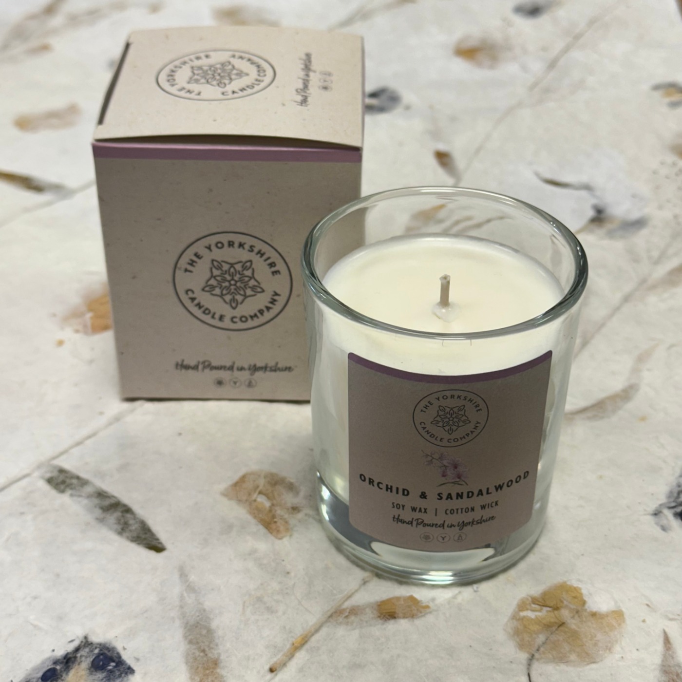 Glass Tumbler Candles - Orchid and Sandalwood