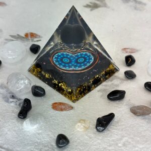 Orgone Pyramid Flower of Life 9x7cm