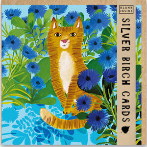 Greetings Card - Cornflower Cat