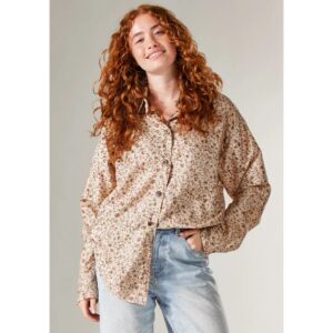 Long Sleeve Shirt - Oversized - Sari - M/L