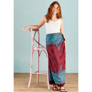 Wrap Maxi Skirt - Mandala Print  -