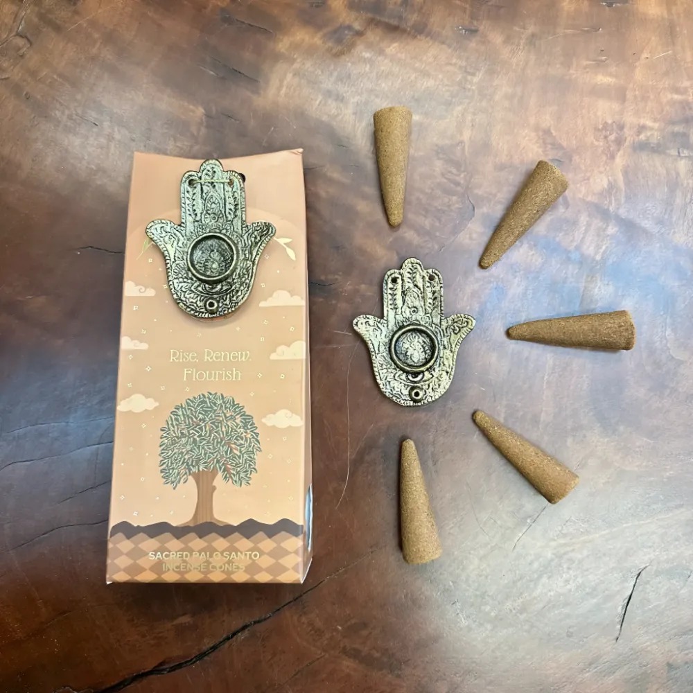 Carnatia Incense Cones w/ Burner - Rise Renew Flourish - Image 2