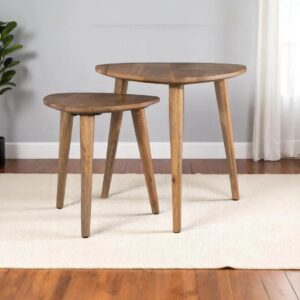 Retro Mango Nest of Two Tables