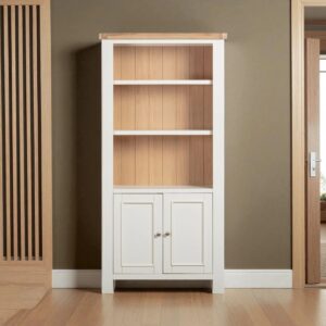 Regal Oak Bookcase - Large - White