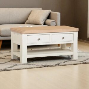 Regal Oak Coffee Table - White