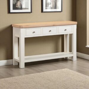 Regal Oak Console Table - Large - White